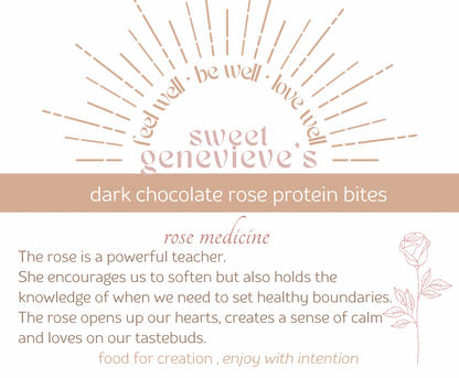 Wholesale of Dark Chocolate Rose Protein Bites